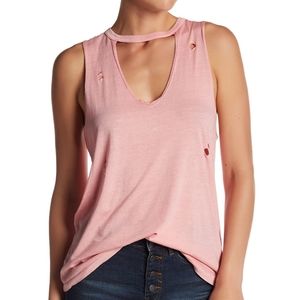 *3 for $15* Abound Distressed Cut Out Tank